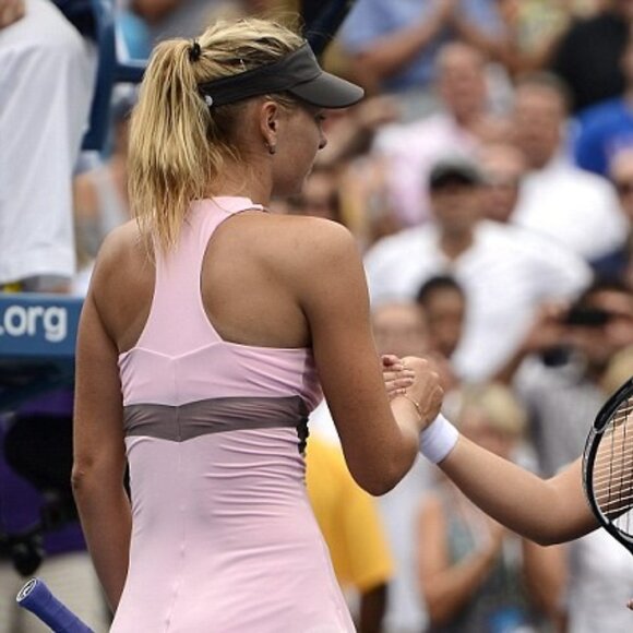 maria sharapova pink tennis dress